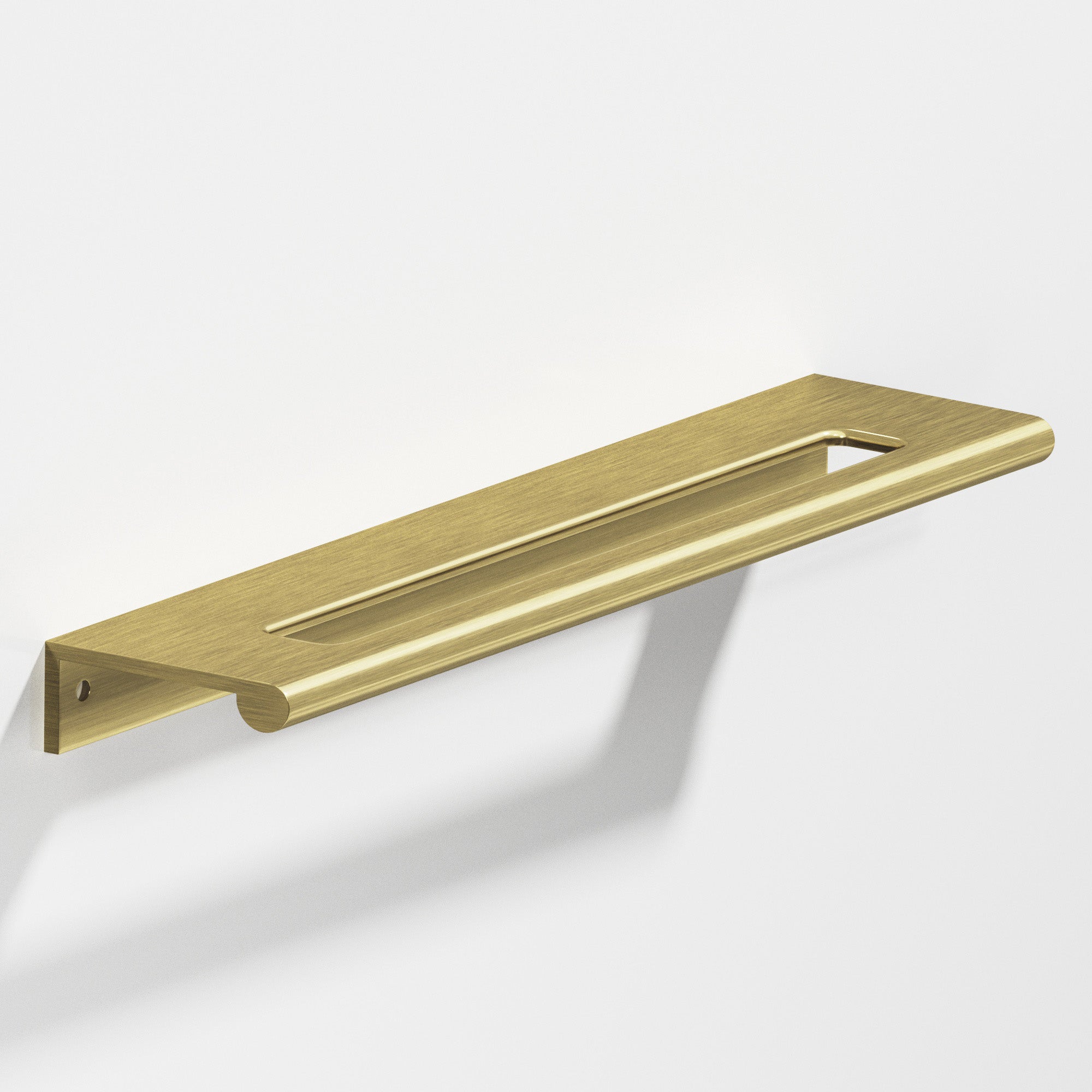Colonial Bronze Series 701 3" Edge Pull With Fully-Rounded Lip And Center Coutout Antique Brass / 3"