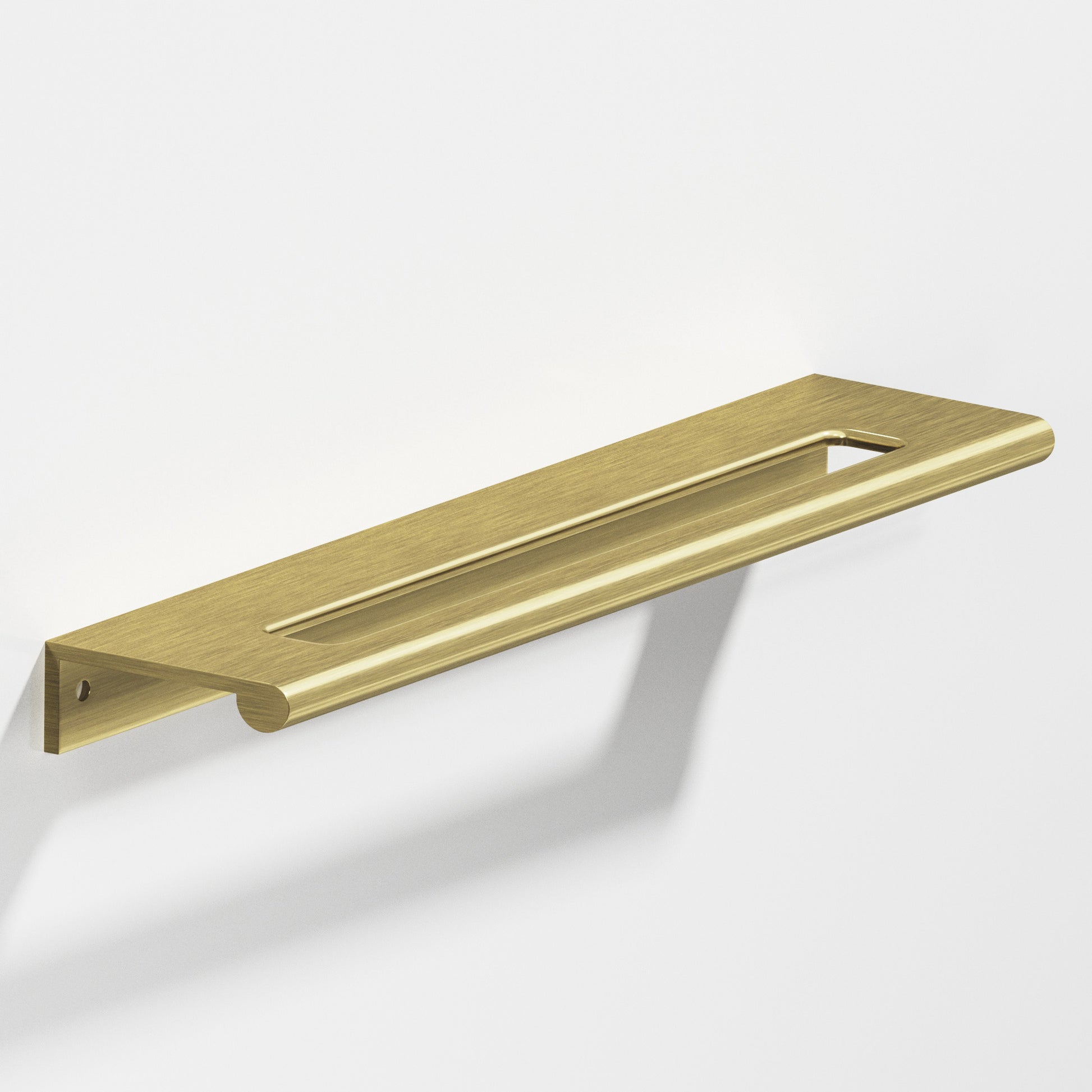 Colonial Bronze Series 701 4" Edge Pull With Fully-Rounded Lip And Center Coutout Antique Brass / 4"