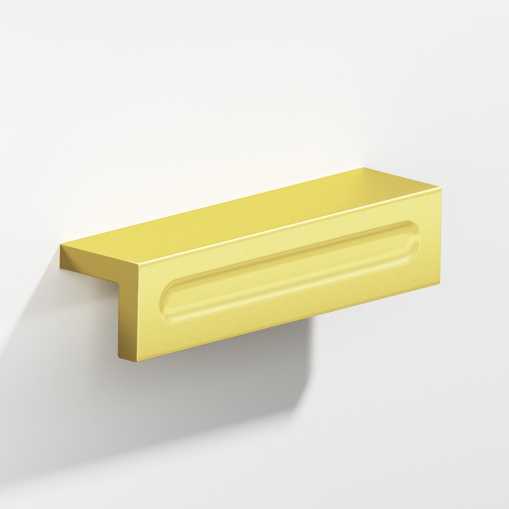 Colonial Bronze Series 716 11" L-Shaped Cabinet Edge Pull With Finger Indent French Gold / 11"