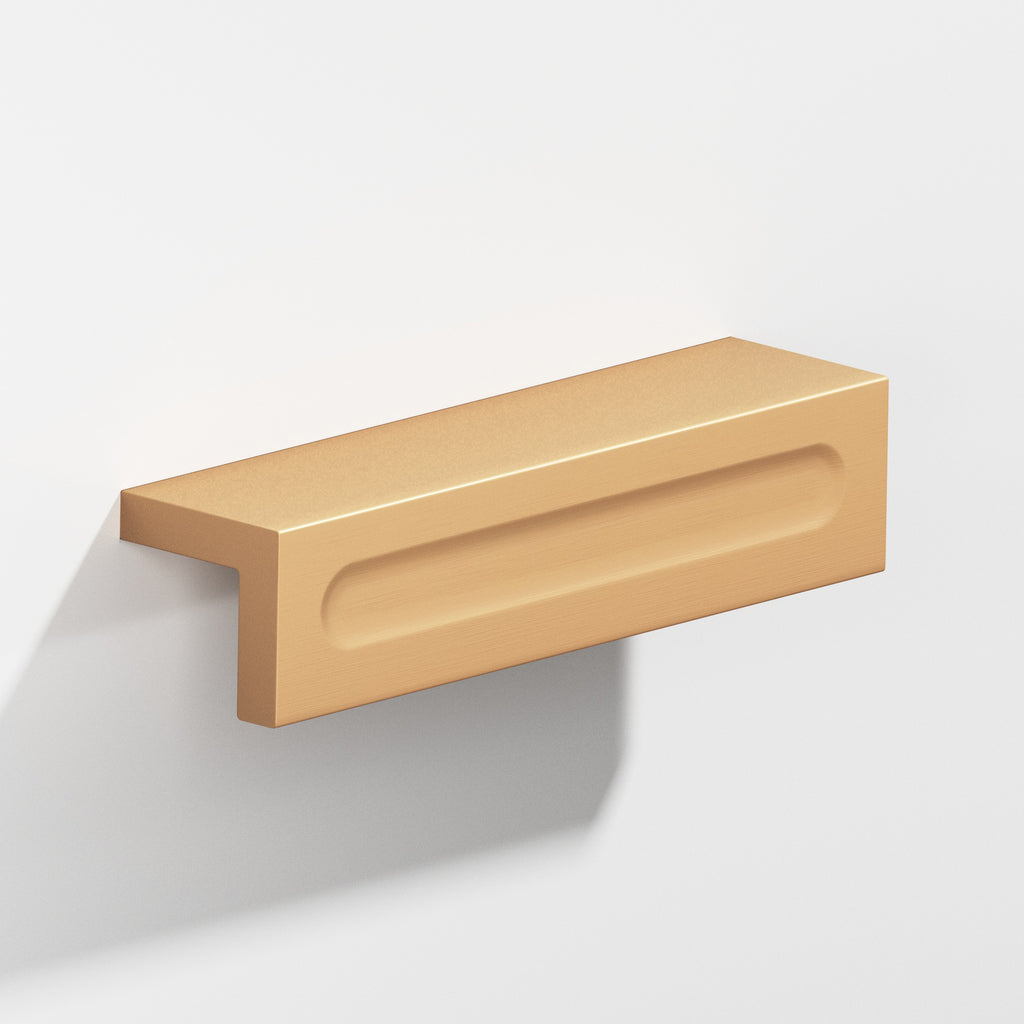 Colonial Bronze Series 716 11" L-Shaped Cabinet Edge Pull With Finger Indent Matte Satin Bronze / 11"