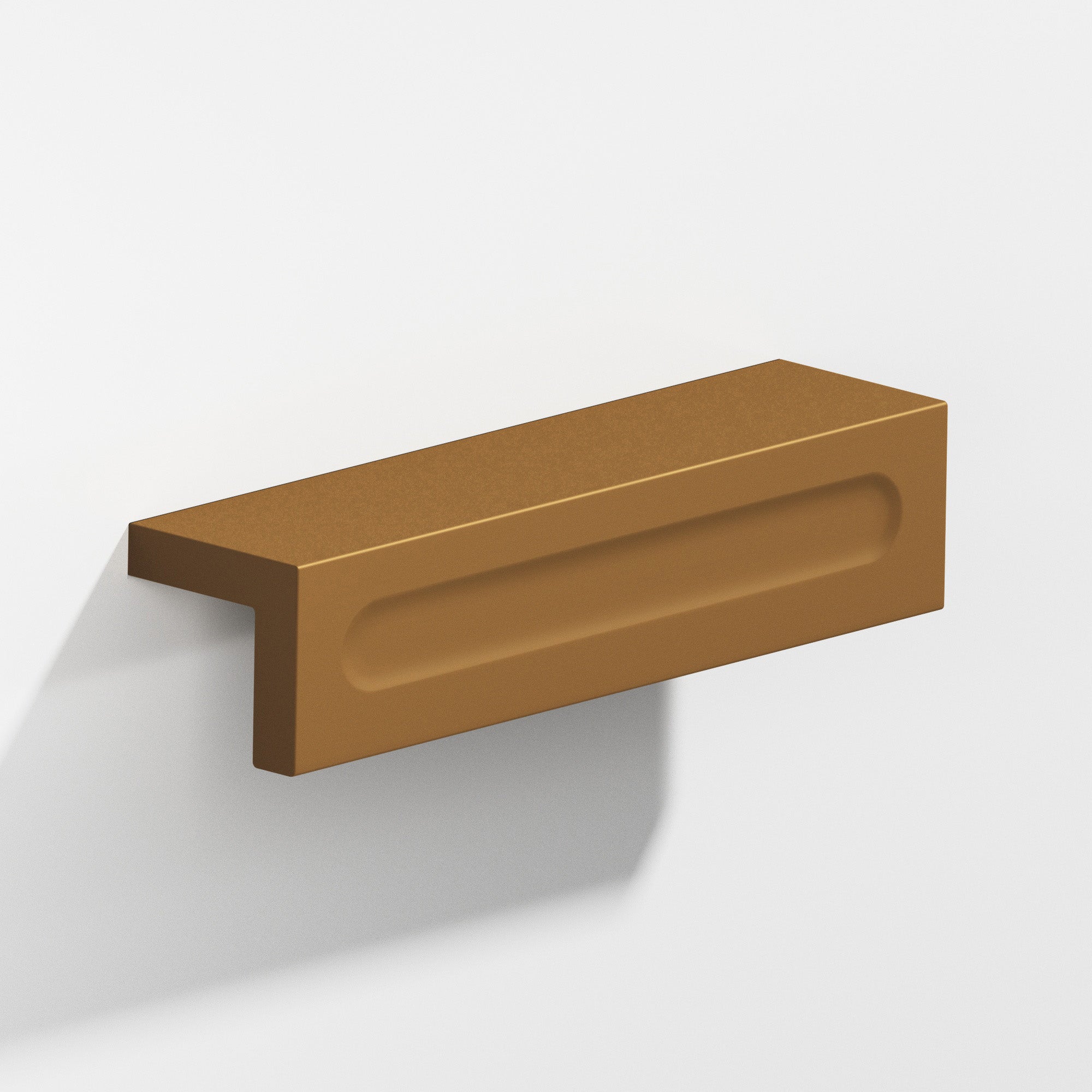 Colonial Bronze Series 716 11" L-Shaped Cabinet Edge Pull With Finger Indent Matte Light Statuary Bronze / 11"