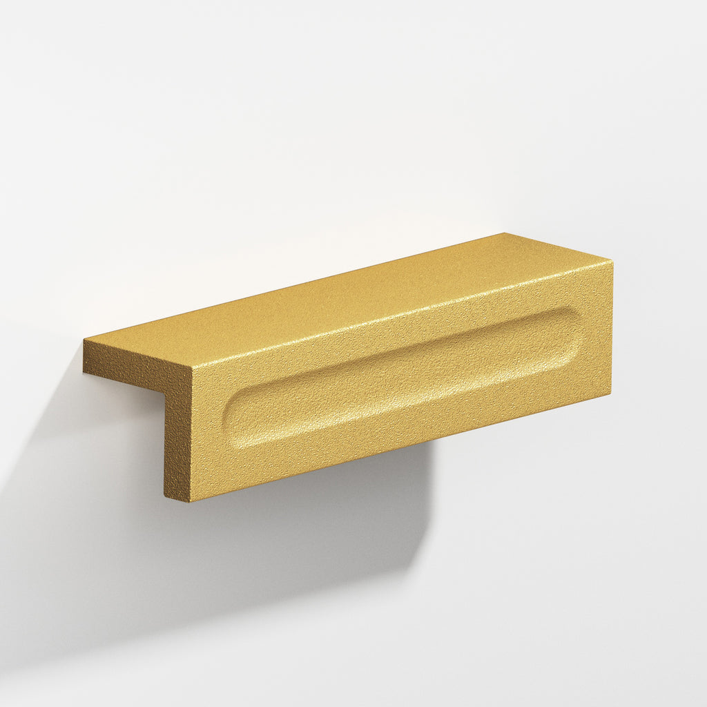 Colonial Bronze Series 716 11" L-Shaped Cabinet Edge Pull With Finger Indent Frost Brass™ / 11"