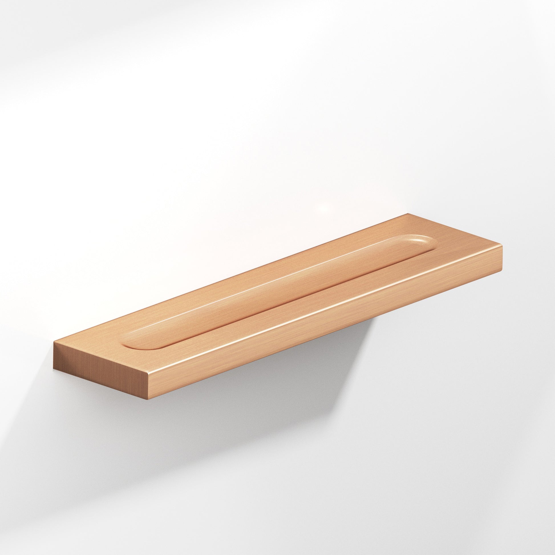 Colonial Bronze Series 717 3" Rectangular Flat Cabinet Pull With Finger Indents Satin Bronze / 3"