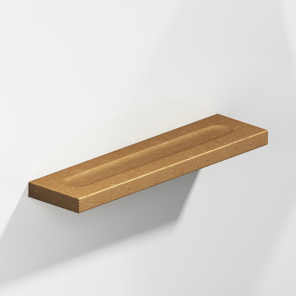 Colonial Bronze Series 717 9" Rectangular Flat Cabinet Pull With Finger Indents Distressed Light Statuary Bronze / 9"