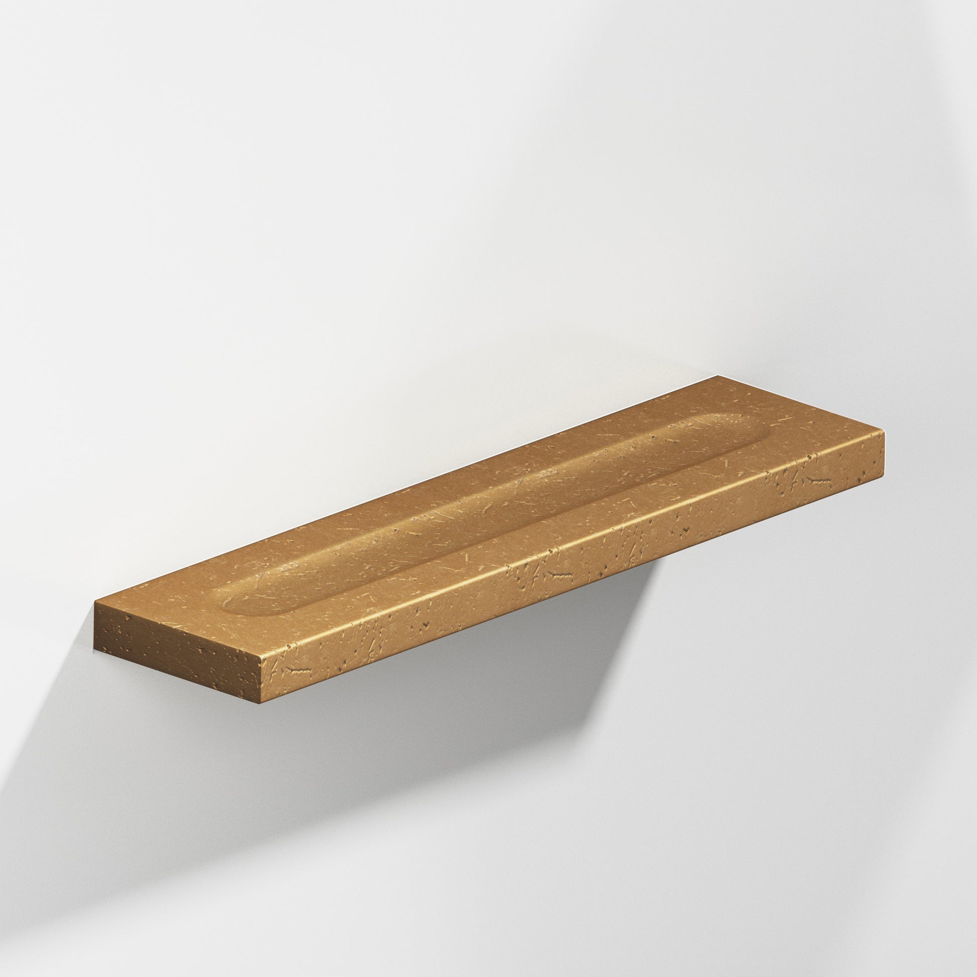 Colonial Bronze Series 717 7" Rectangular Flat Cabinet Pull With Finger Indents Distressed Light Statuary Bronze / 7"