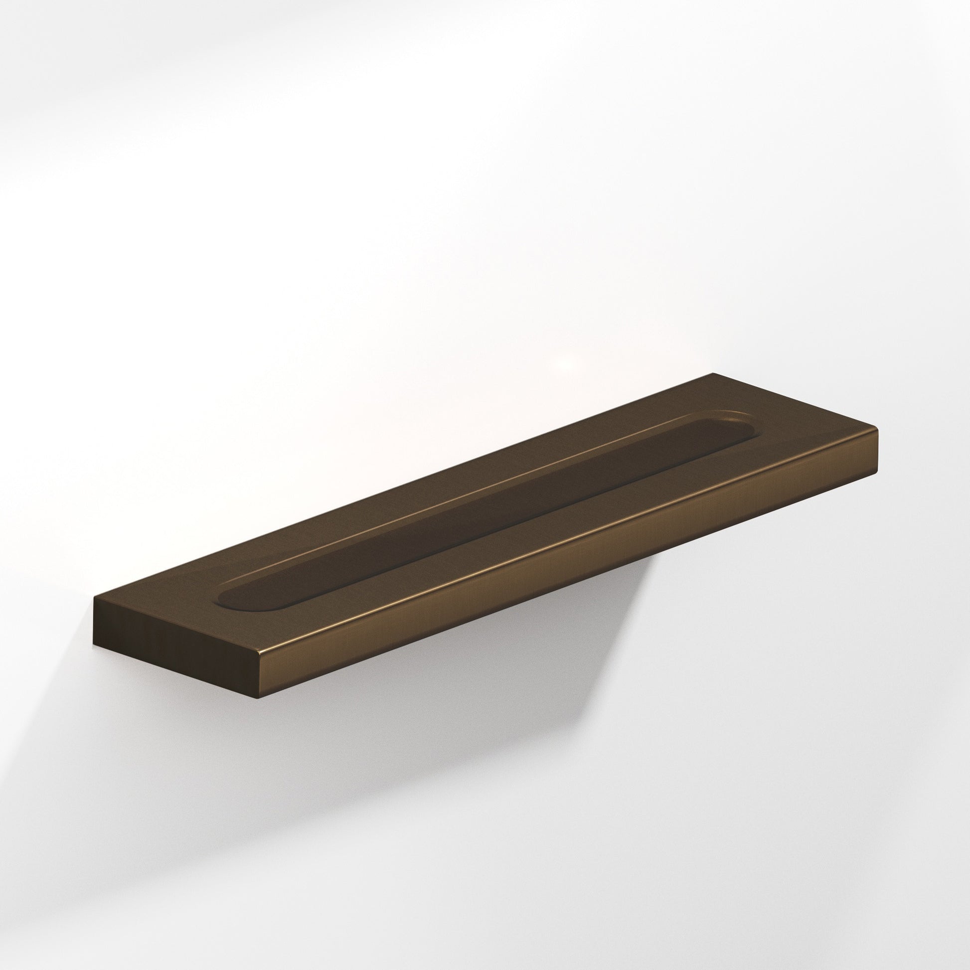 Colonial Bronze Series 717 7" Rectangular Flat Cabinet Pull With Finger Indents Oil Rubbed Bronze / 7"