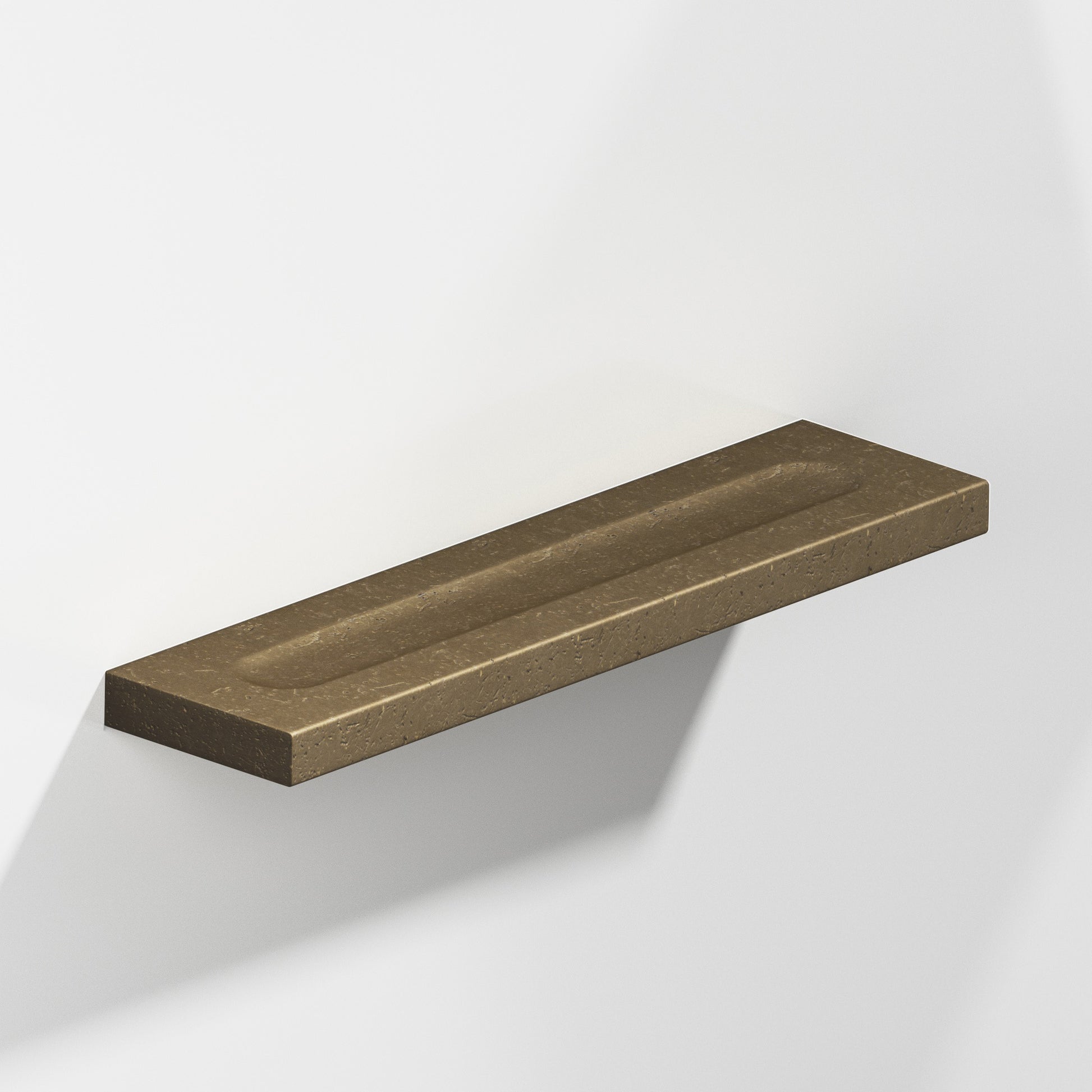 Colonial Bronze Series 717 3" Rectangular Flat Cabinet Pull With Finger Indents Distressed Oil Rubbed Bronze / 3"