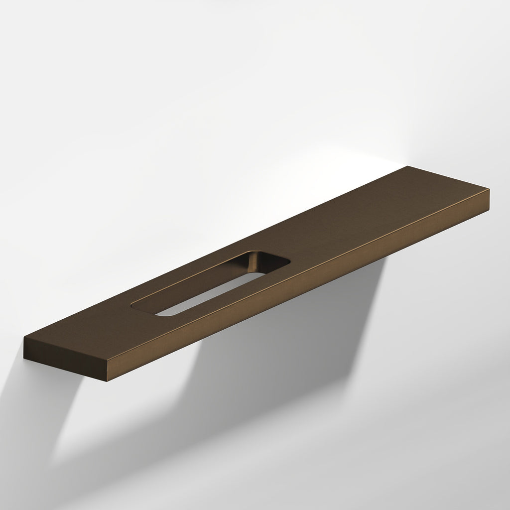 Colonial Bronze Series 719 4" Rectangular Cabinet Pull With Offset Cutout Oil Rubbed Bronze / 4"