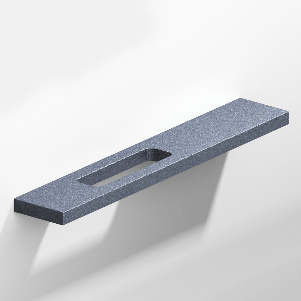Colonial Bronze Series 719 4" Rectangular Cabinet Pull With Offset Cutout Frost Chrome™ / 4"