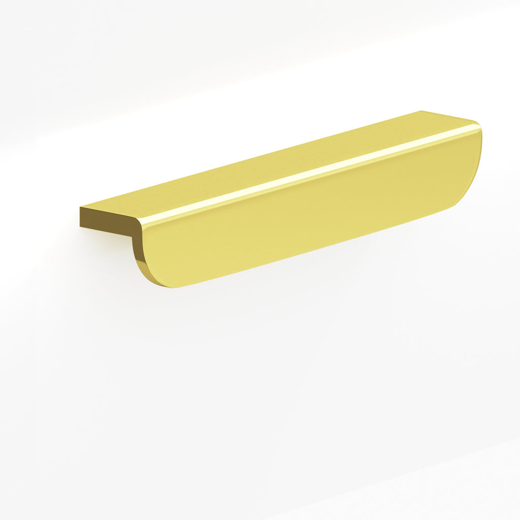 Colonial Bronze Series 720 6" L-Shaped Cabinet Edge Pull With Rounded Ends French Gold / 6"