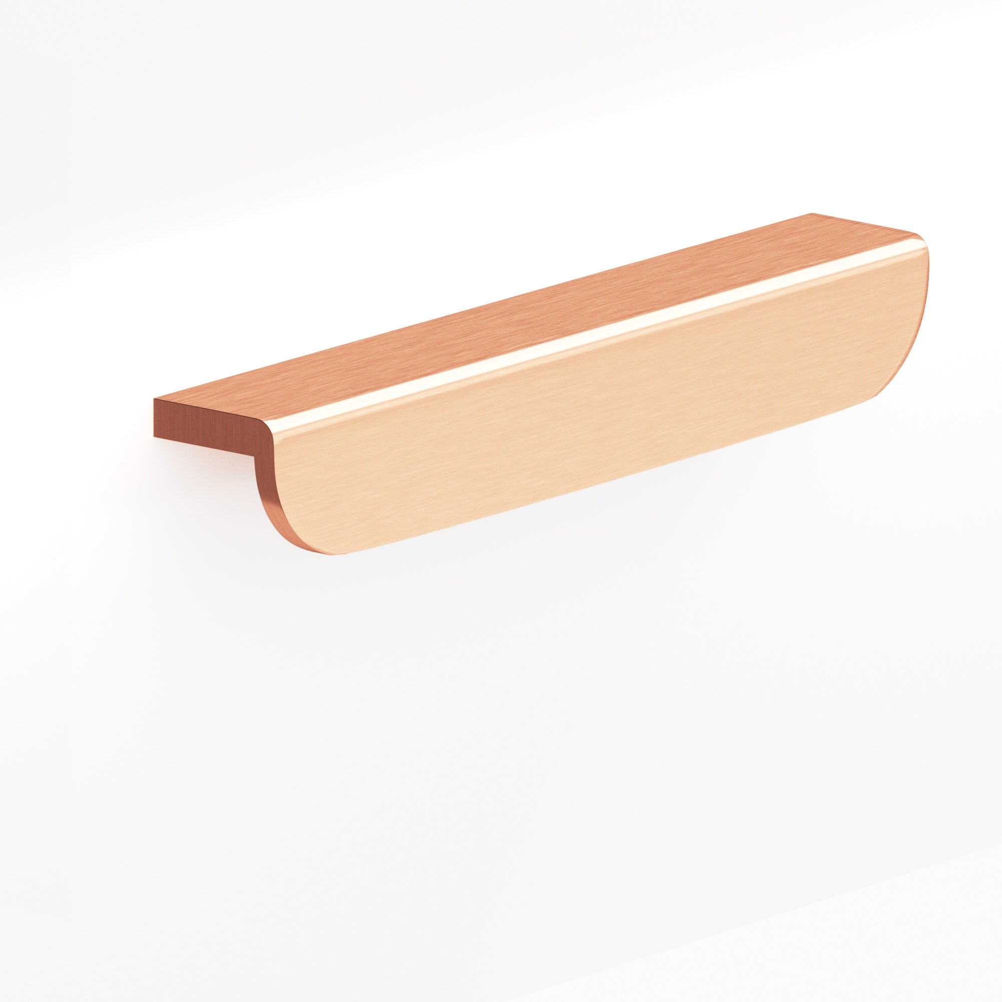 Colonial Bronze Series 720 12" L-Shaped Cabinet Edge Pull With Rounded Ends Satin Copper / 12"