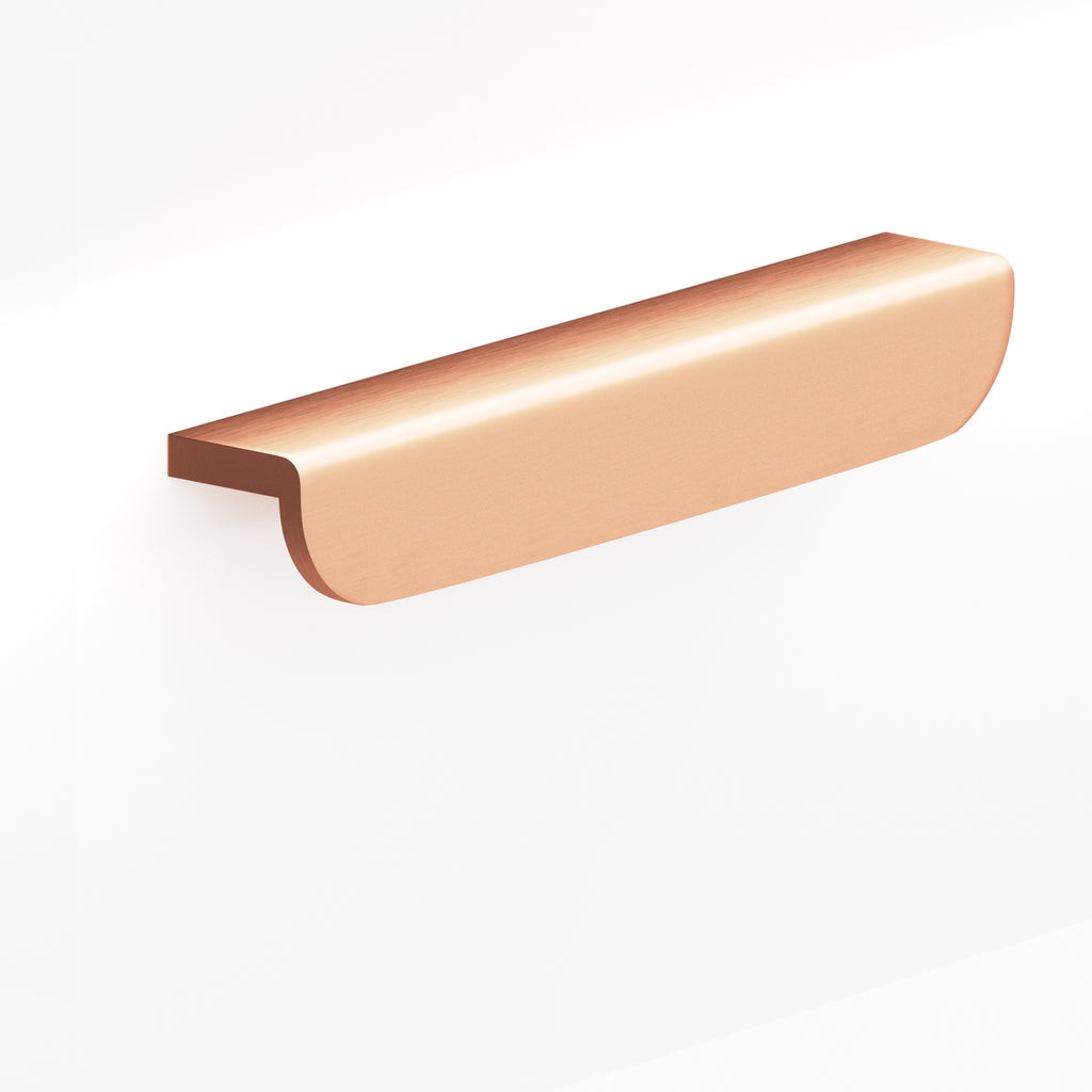 Colonial Bronze Series 720 4" L-Shaped Cabinet Edge Pull With Rounded Ends Matte Satin Copper / 4"
