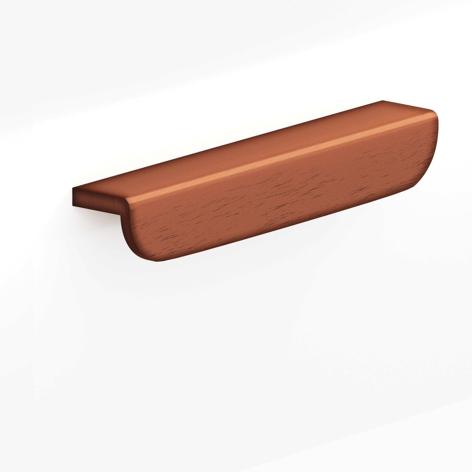 Colonial Bronze Series 720 4" L-Shaped Cabinet Edge Pull With Rounded Ends Matte Antique Copper / 4"