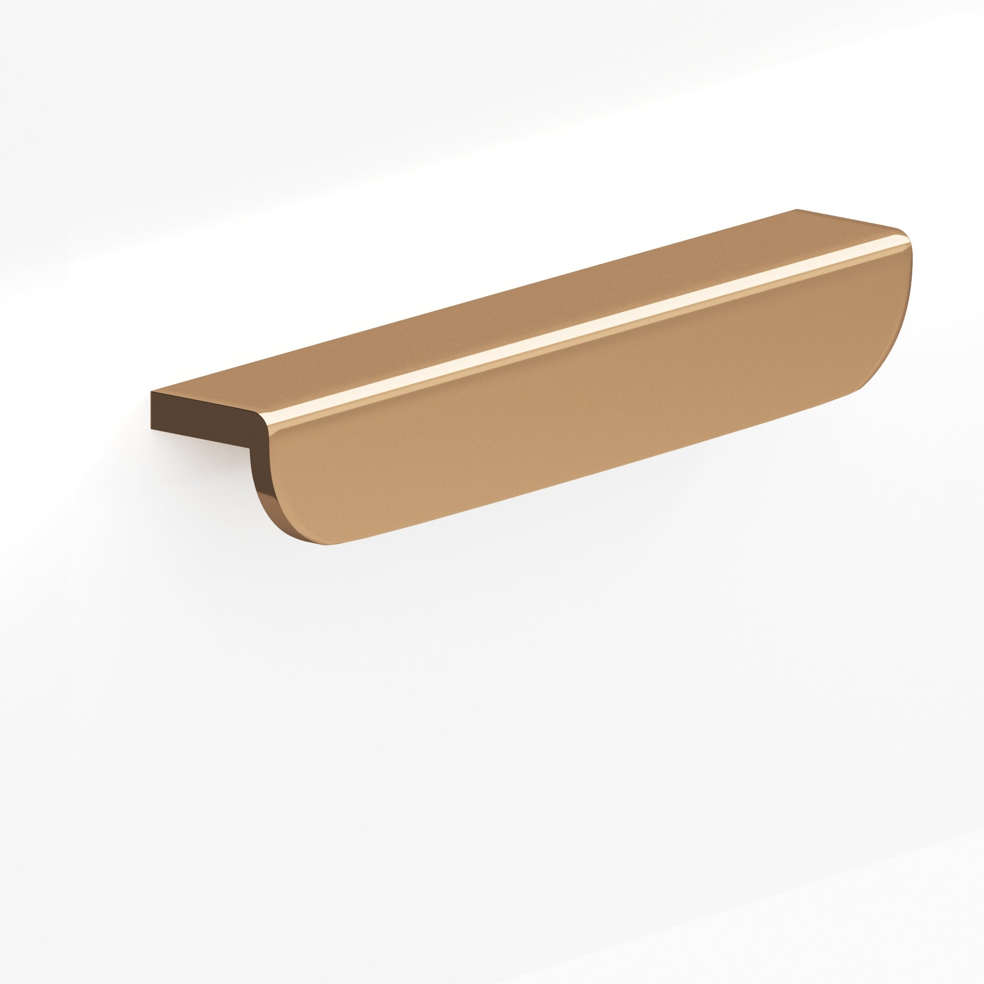 Colonial Bronze Series 720 16" L-Shaped Cabinet Edge Pull With Rounded Ends Polished Bronze / 16"