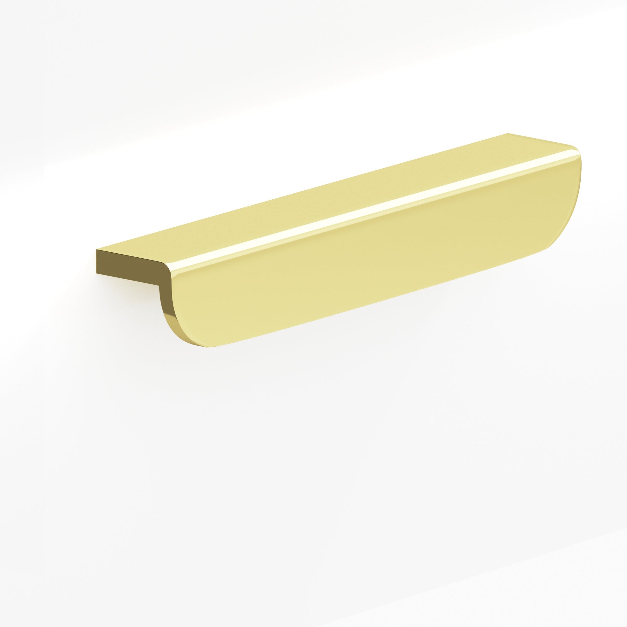 Colonial Bronze Series 720 5" L-Shaped Cabinet Edge Pull With Rounded Ends Polished Brass / 5"