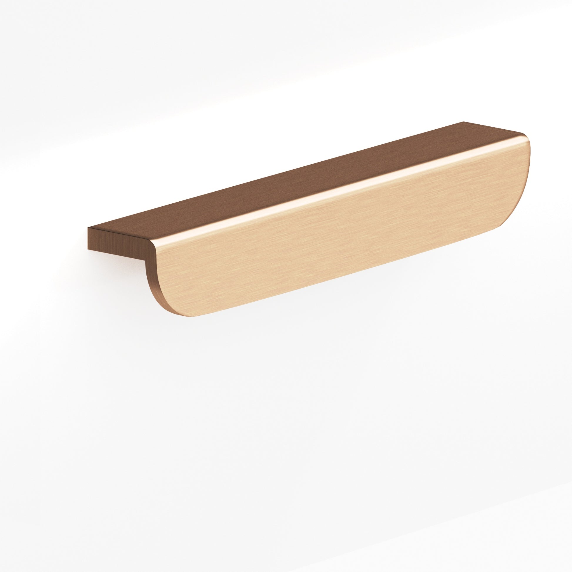 Colonial Bronze Series 720 8" L-Shaped Cabinet Edge Pull With Rounded Ends Satin Bronze / 8"