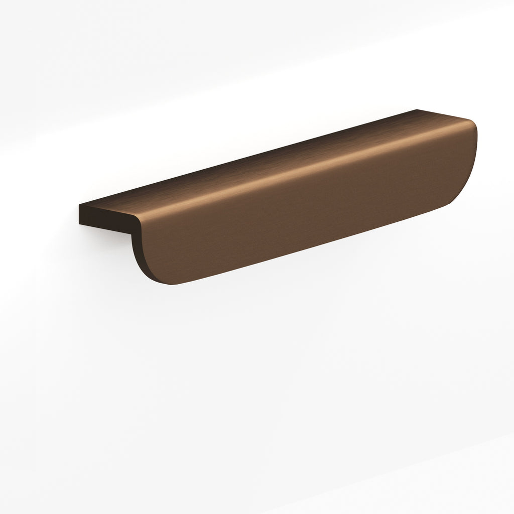 Colonial Bronze Series 720 4" L-Shaped Cabinet Edge Pull With Rounded Ends Matte Oil Rubbed Bronze / 4"