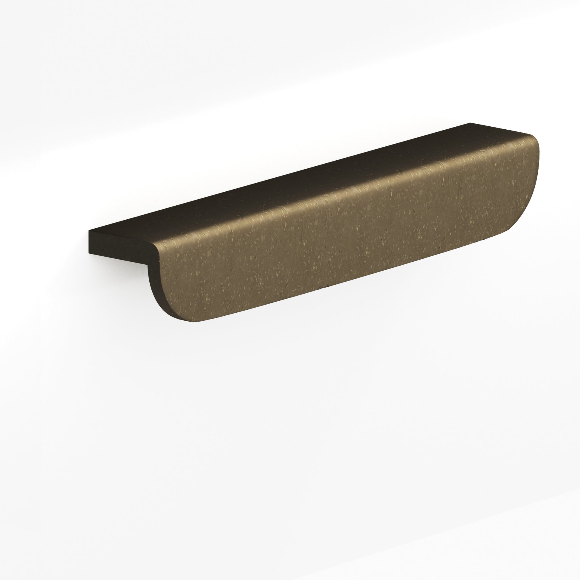 Colonial Bronze Series 720 16" L-Shaped Cabinet Edge Pull With Rounded Ends Distressed Oil Rubbed Bronze / 16"