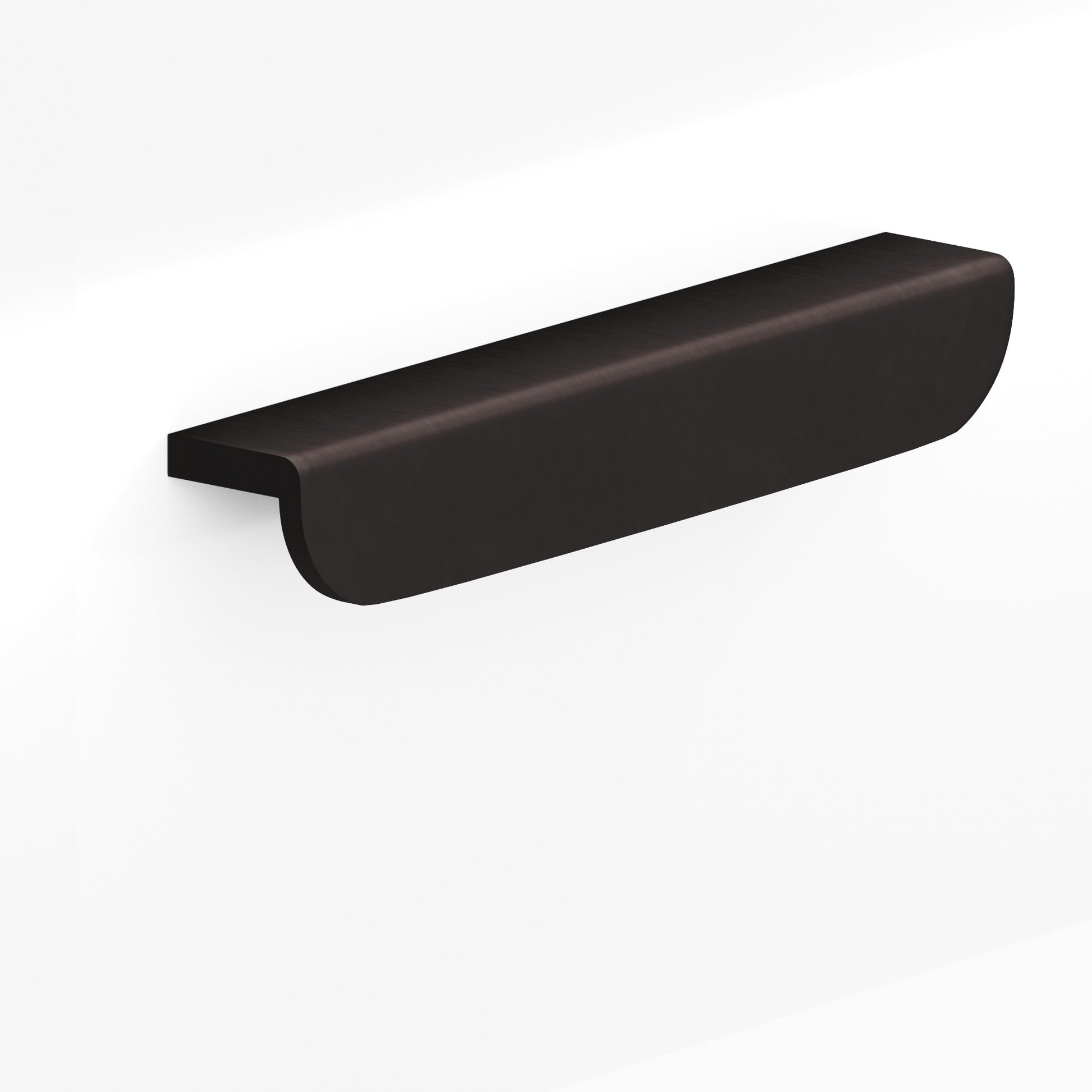 Colonial Bronze Series 720 12" L-Shaped Cabinet Edge Pull With Rounded Ends Matte Dark Statuary Bronze / 12"