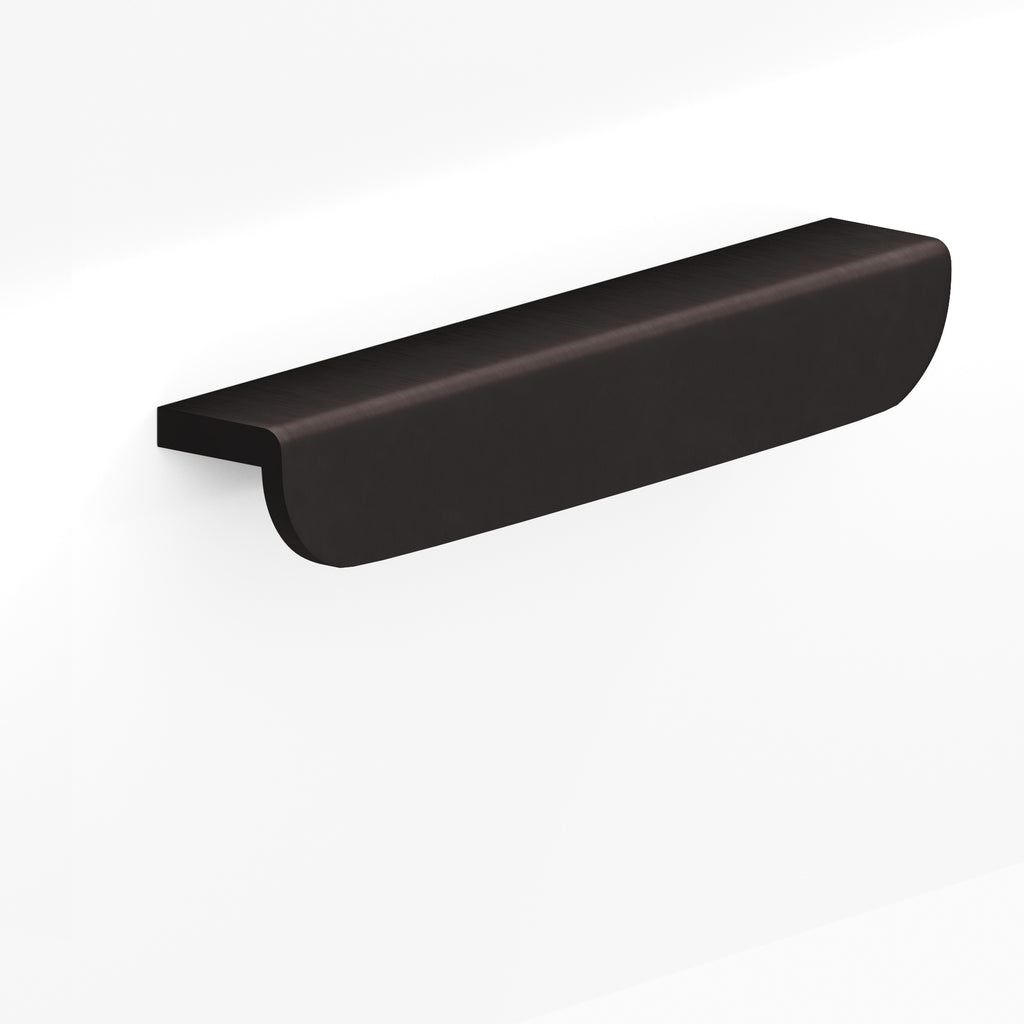 Colonial Bronze Series 720 6" L-Shaped Cabinet Edge Pull With Rounded Ends Matte Dark Statuary Bronze / 6"