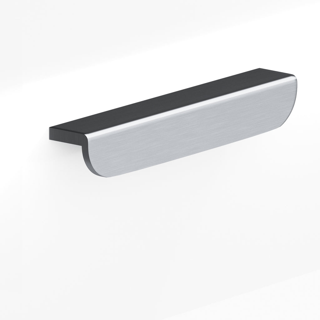 Colonial Bronze Series 720 3" L-Shaped Cabinet Edge Pull With Rounded Ends Satin Chrome / 3"