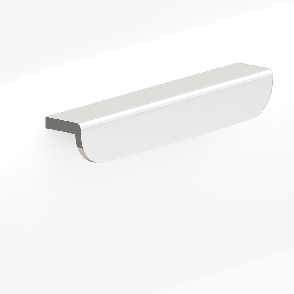 Colonial Bronze Series 720 6" L-Shaped Cabinet Edge Pull With Rounded Ends Polished Nickel / 6"