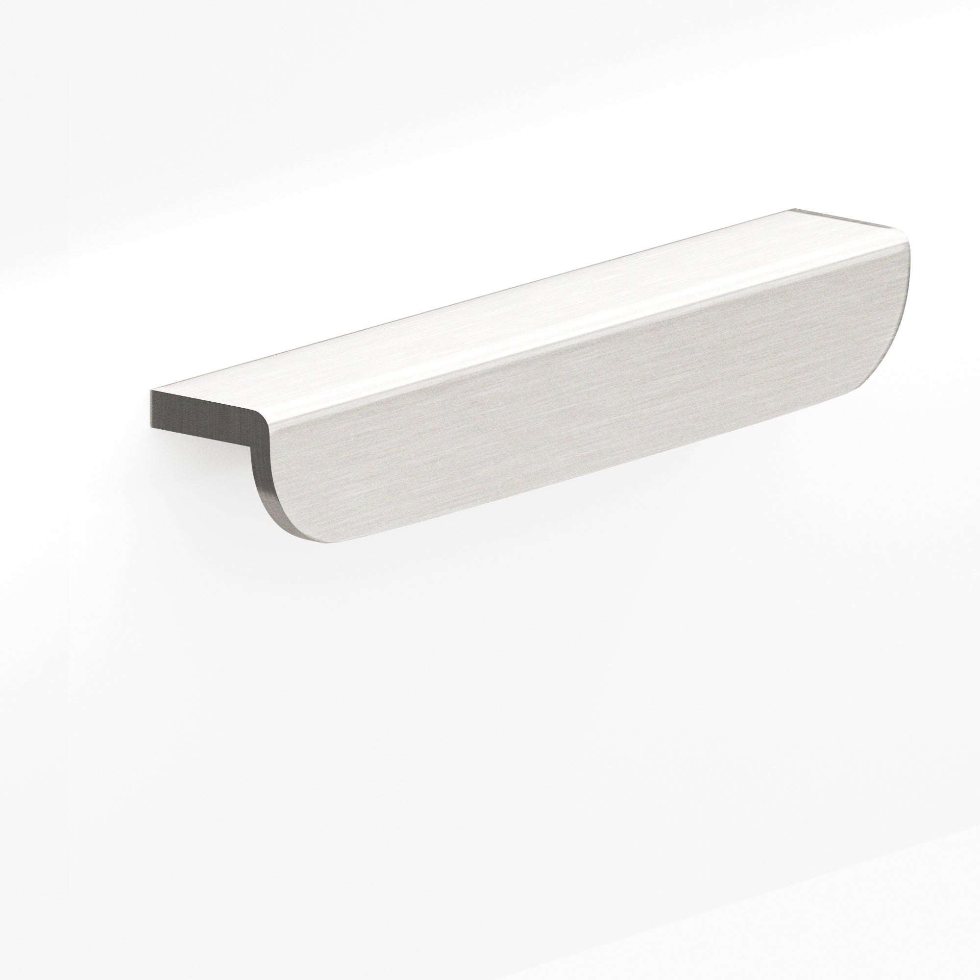 Colonial Bronze Series 720 12" L-Shaped Cabinet Edge Pull With Rounded Ends Satin Nickel / 12"