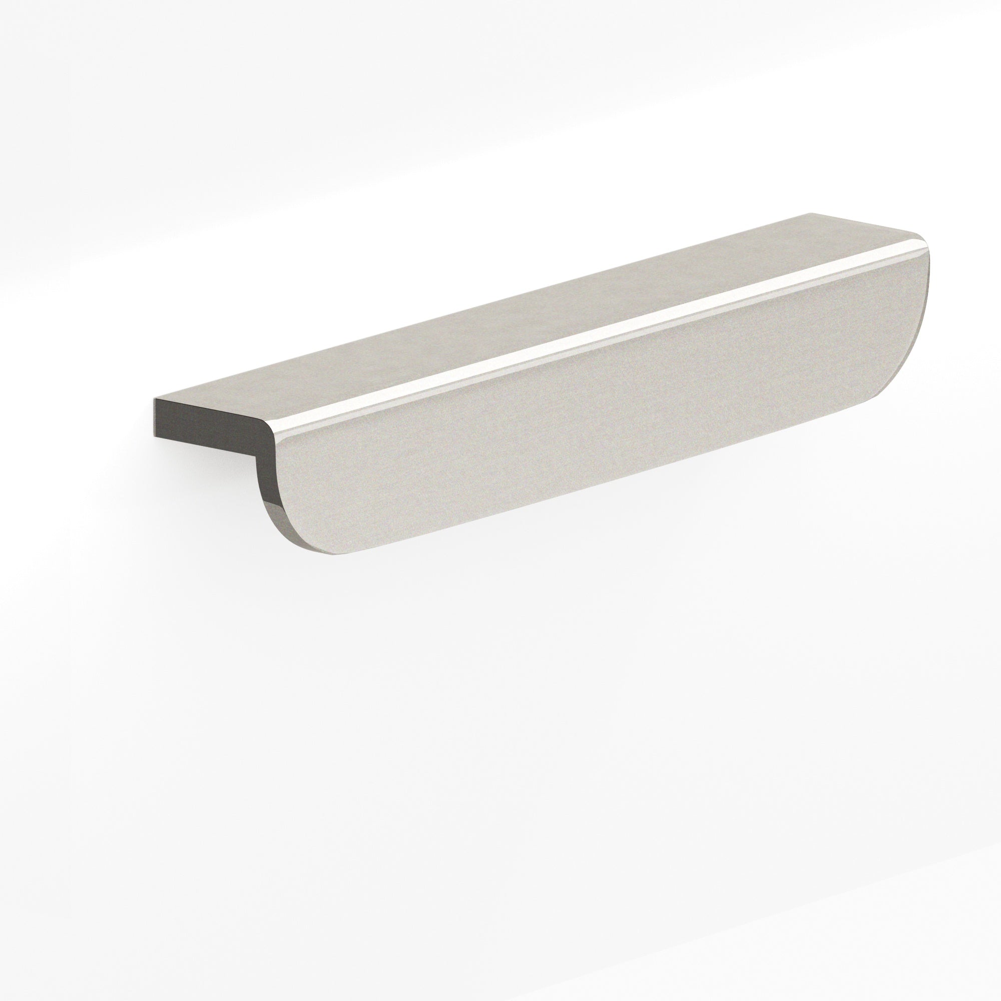 Colonial Bronze Series 720 6" L-Shaped Cabinet Edge Pull With Rounded Ends Nickel Stainless / 6"
