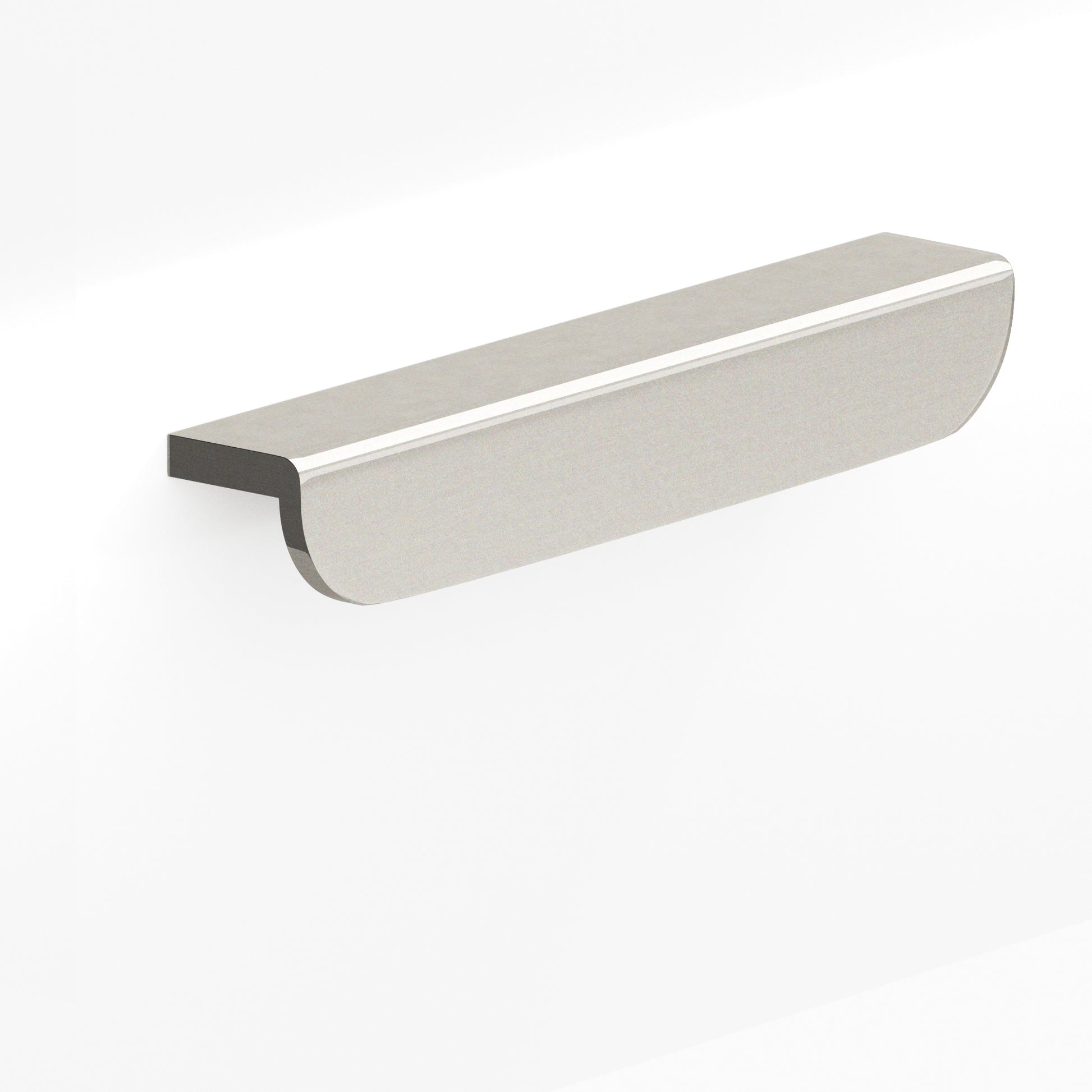 Colonial Bronze Series 720 2.5" L-Shaped Cabinet Edge Pull With Rounded Ends Nickel Stainless / 2.5"