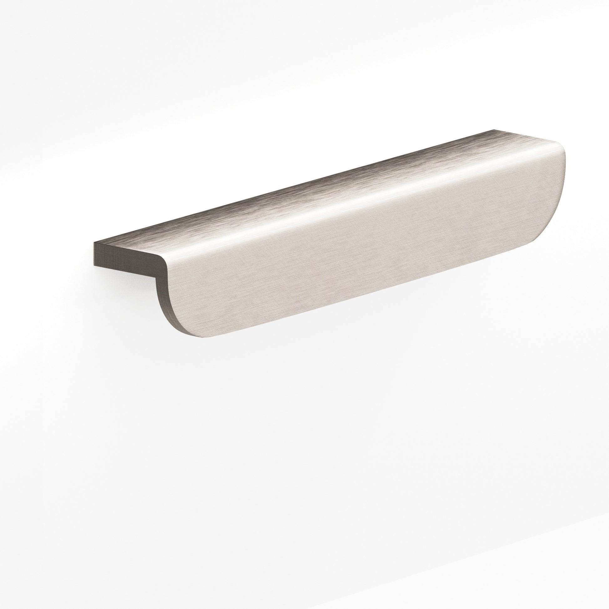 Colonial Bronze Series 720 6" L-Shaped Cabinet Edge Pull With Rounded Ends Matte Satin Nickel / 6"