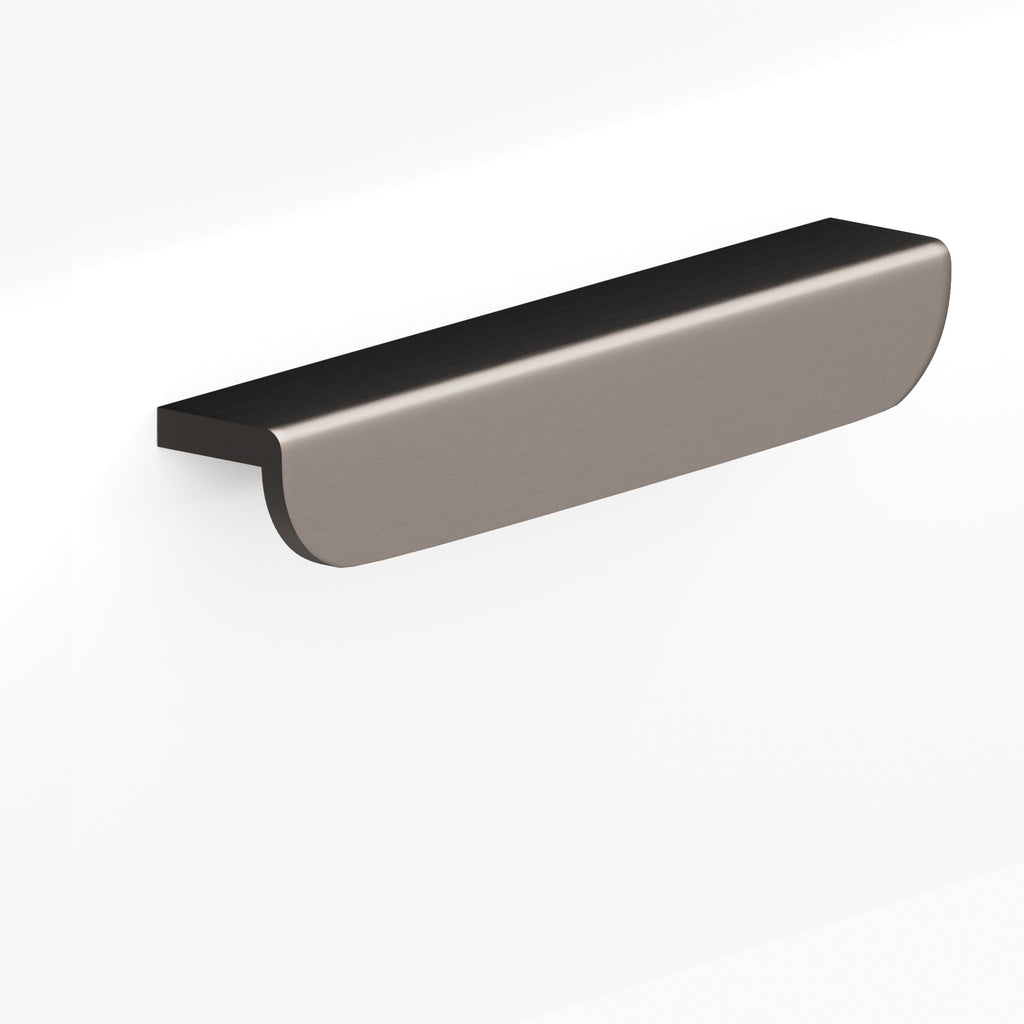 Colonial Bronze Series 720 12" L-Shaped Cabinet Edge Pull With Rounded Ends Pewter / 12"