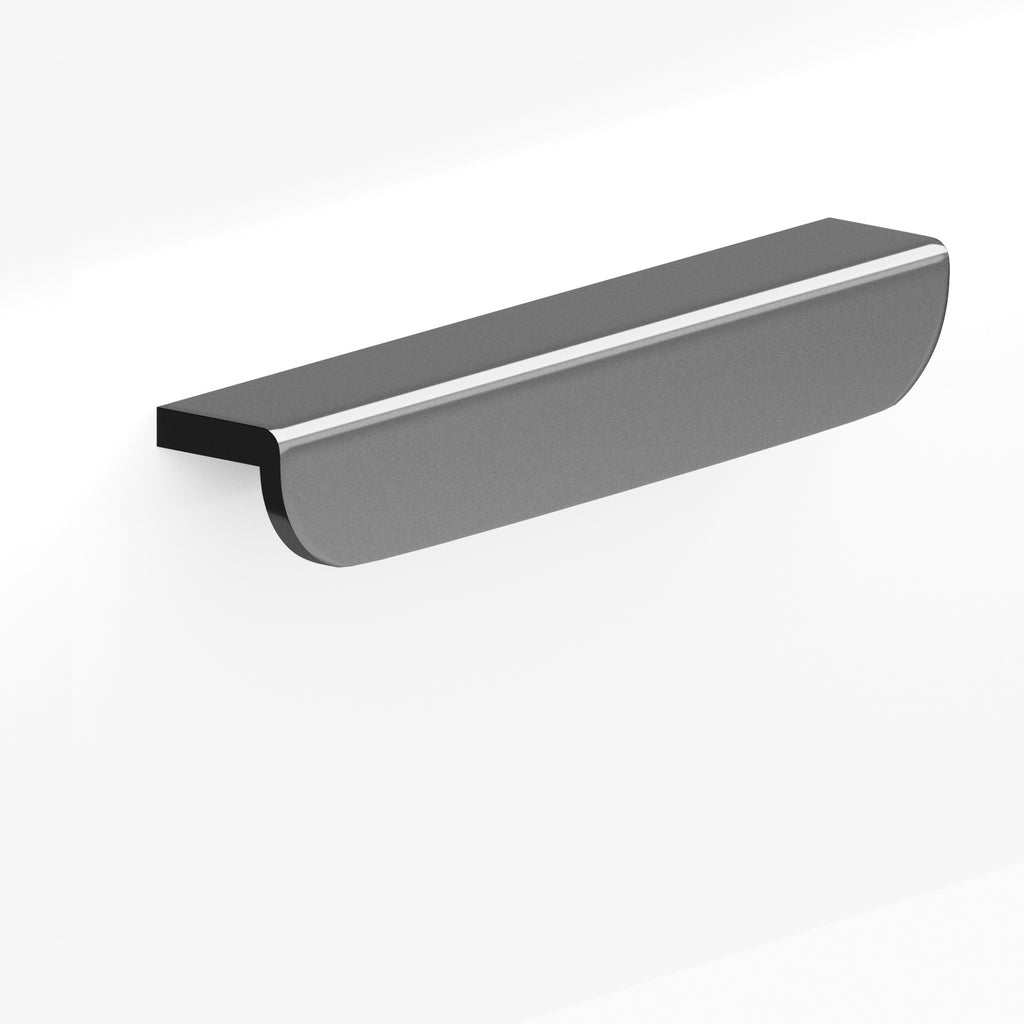 Colonial Bronze Series 720 6" L-Shaped Cabinet Edge Pull With Rounded Ends Graphite / 6"