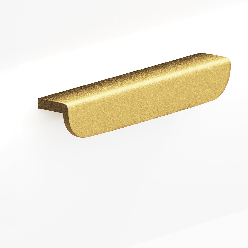 Colonial Bronze Series 720 4" L-Shaped Cabinet Edge Pull With Rounded Ends Frost Brass™ / 4"