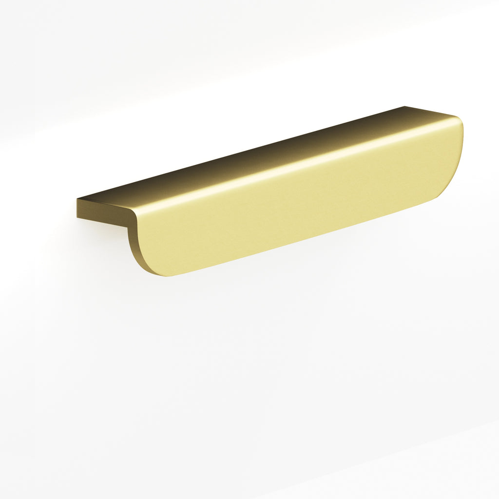 Colonial Bronze Series 720 2.5" L-Shaped Cabinet Edge Pull With Rounded Ends Matte Satin Brass / 2.5"