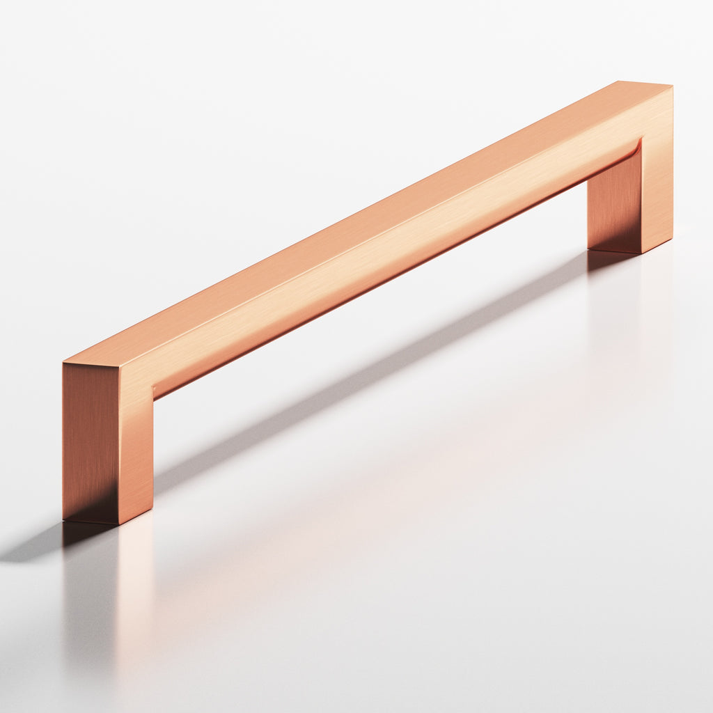 Colonial Bronze Series 745 4" Square Cabinet Pull With Rounded Back Satin Copper / 4"