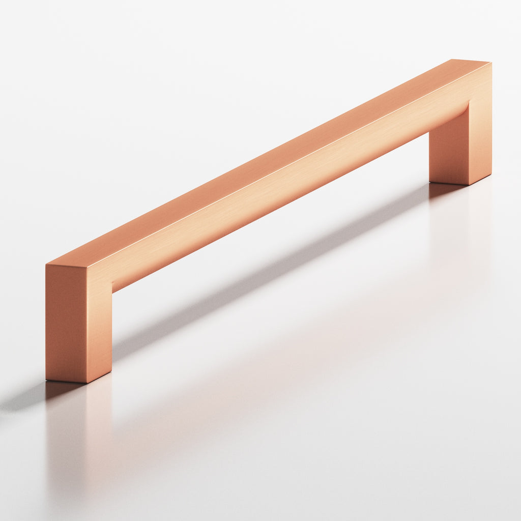 Colonial Bronze Series 748 6" Square Cabinet Pull With Rounded Back Matte Satin Copper / 6"