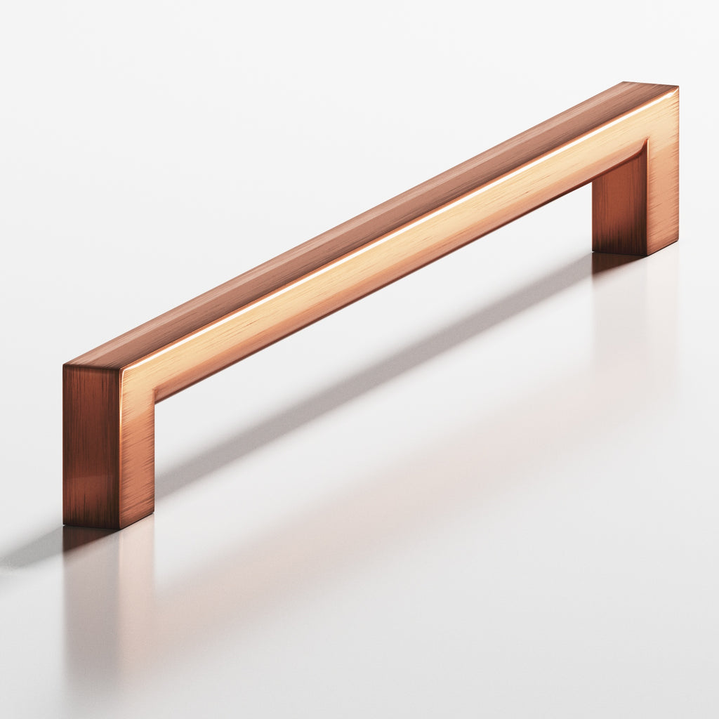Colonial Bronze Series 745 4" Square Cabinet Pull With Rounded Back Antique Copper / 4"