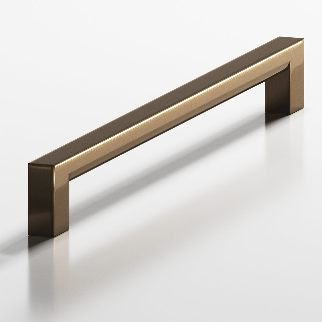 Colonial Bronze Series 745 4" Square Cabinet Pull With Rounded Back Light Statuary Bronze / 4"