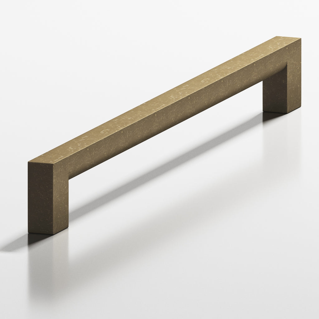 Colonial Bronze Series 748 6" Square Cabinet Pull With Rounded Back Distressed Oil Rubbed Bronze / 6"