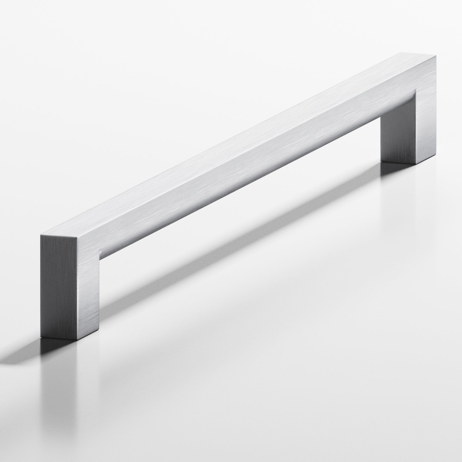 Colonial Bronze Series 844 12" Square Appliance Pull With Rounded Back Matte Satin Chrome / 12"