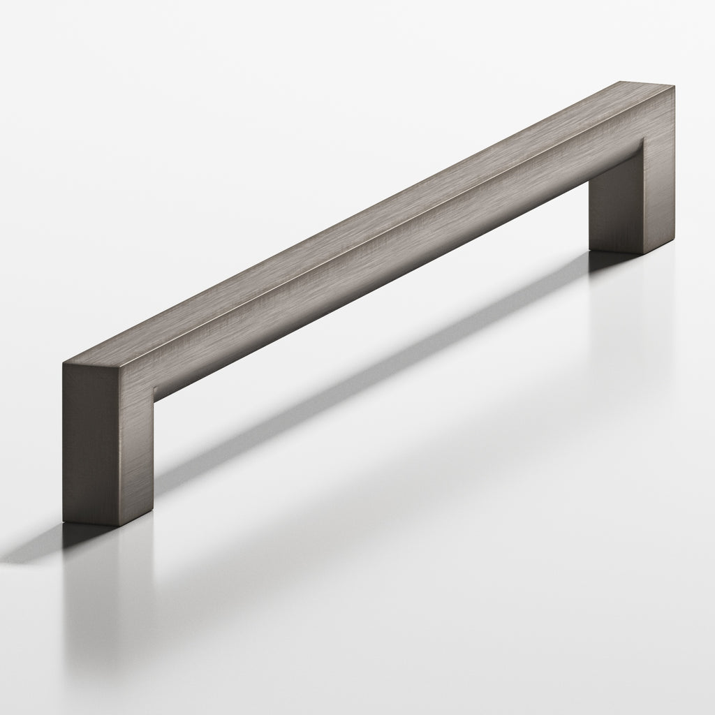 Colonial Bronze Series 745 4" Square Cabinet Pull With Rounded Back Pewter / 4"