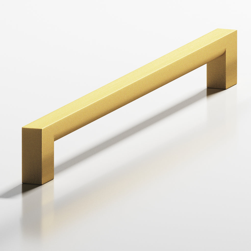 Colonial Bronze Series 748 6" Square Cabinet Pull With Rounded Back Frost Brass™ / 6"