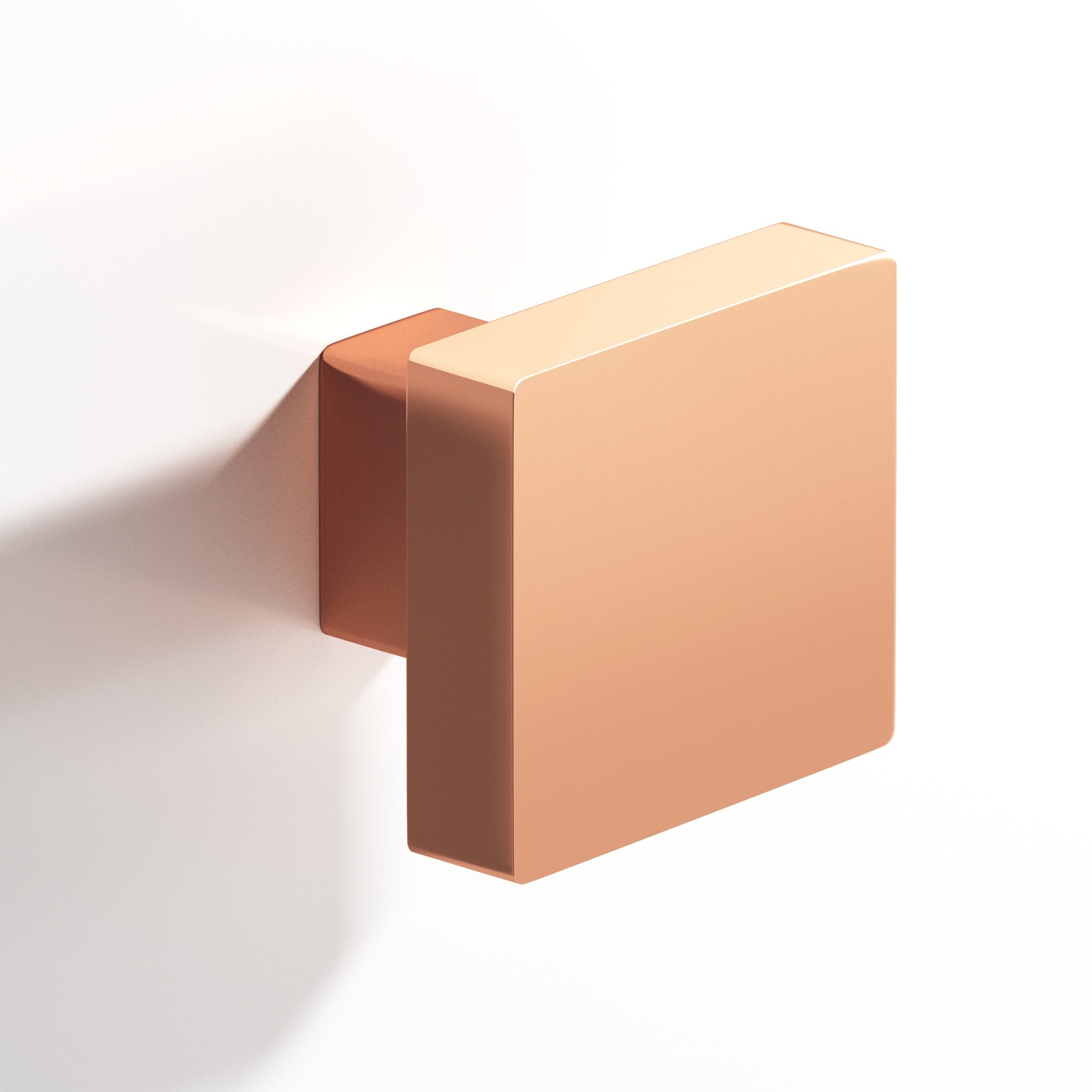 Colonial Bronze Series 749 1.5" Square Cabinet Knob With Rectangular Post Polished Copper / 1.5"