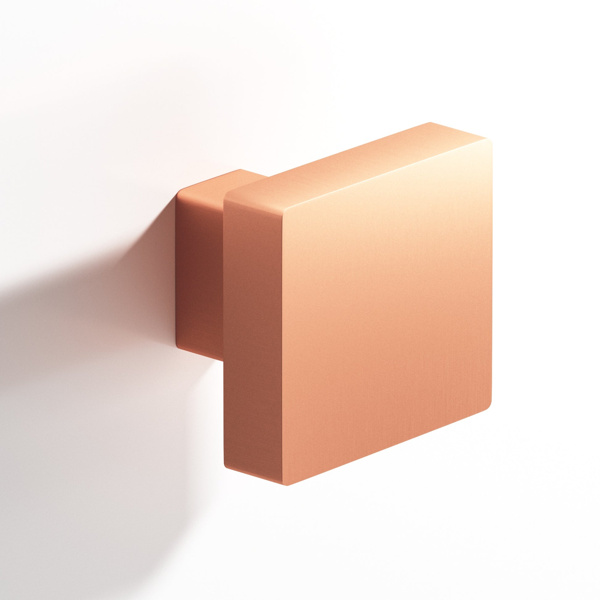 Colonial Bronze Series 749 1.5" Square Cabinet Knob With Rectangular Post Matte Satin Copper / 1.5"
