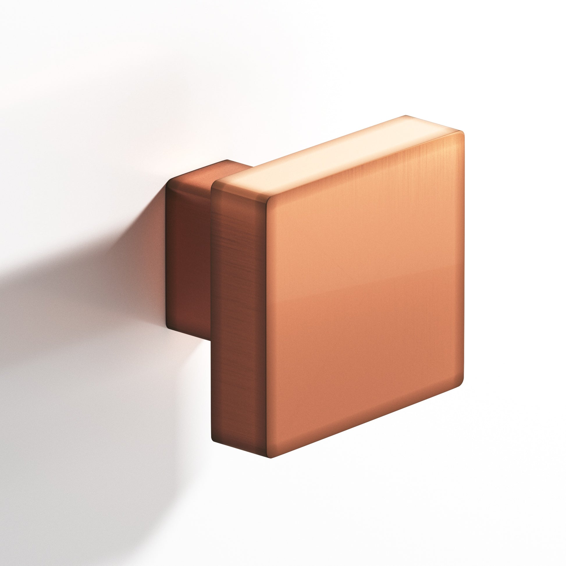 Colonial Bronze Series 749 1.5" Square Cabinet Knob With Rectangular Post Antique Copper / 1.5"
