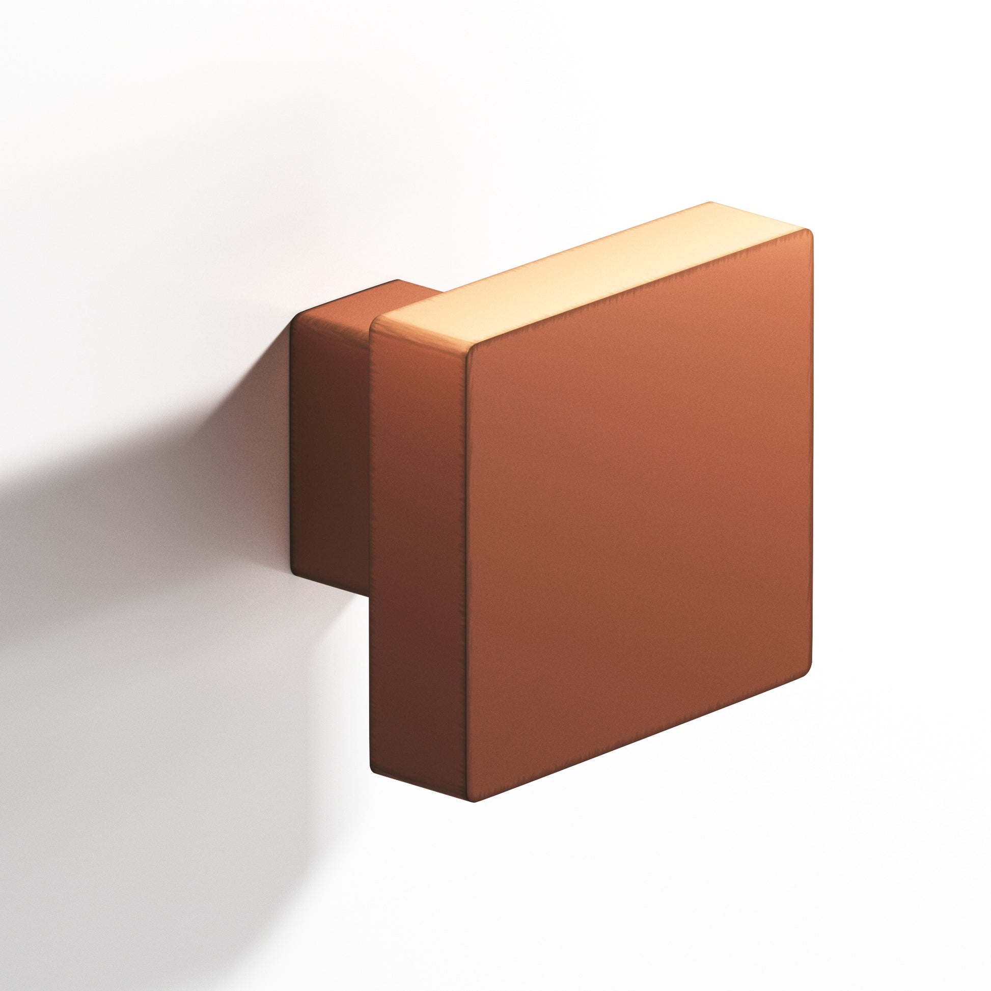 Colonial Bronze Series 749 1.5" Square Cabinet Knob With Rectangular Post Matte Antique Copper / 1.5"