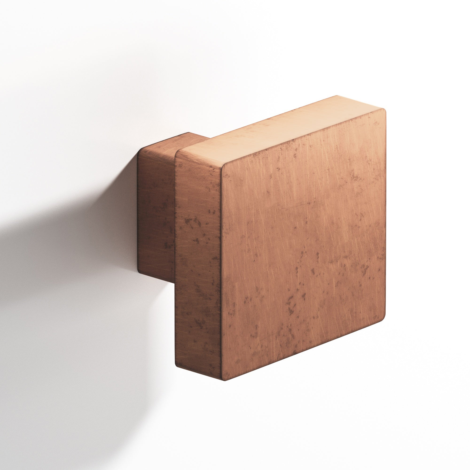 Colonial Bronze Series 749 1.5" Square Cabinet Knob With Rectangular Post Distressed Antique Copper / 1.5"