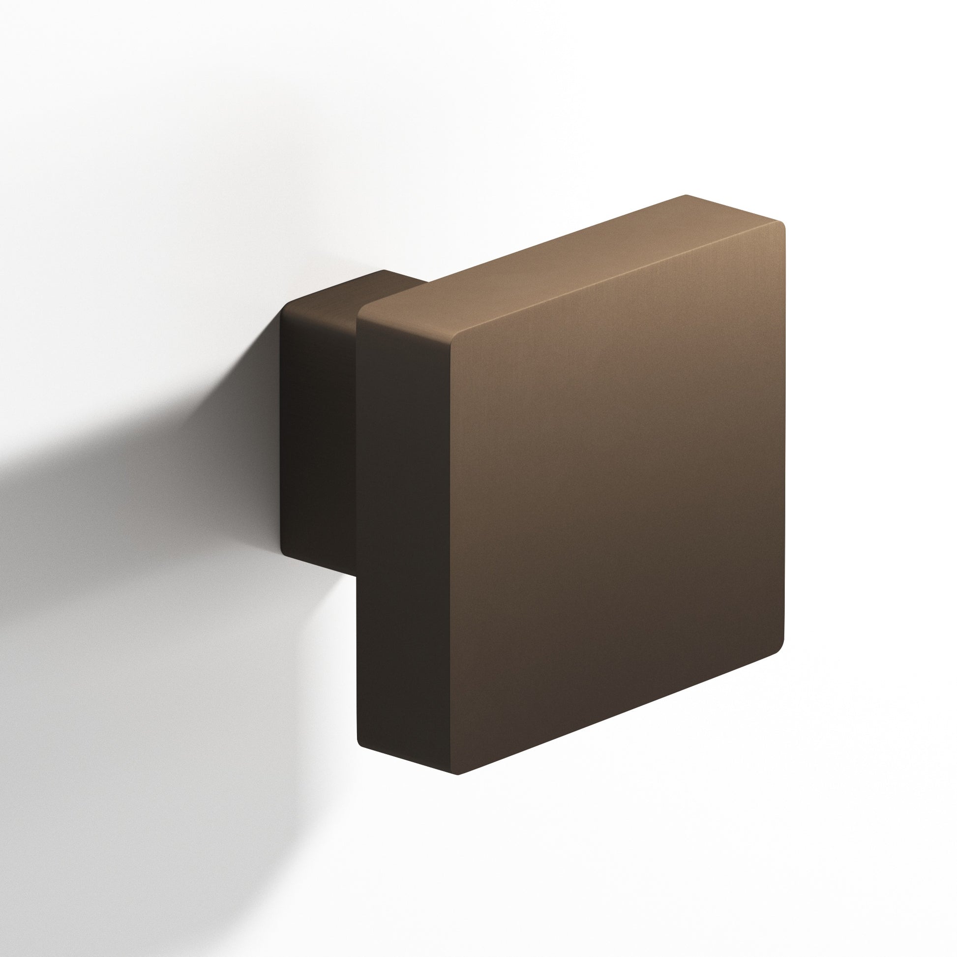 Colonial Bronze Series 749 1.5" Square Cabinet Knob With Rectangular Post Heritage Bronze / 1.5"
