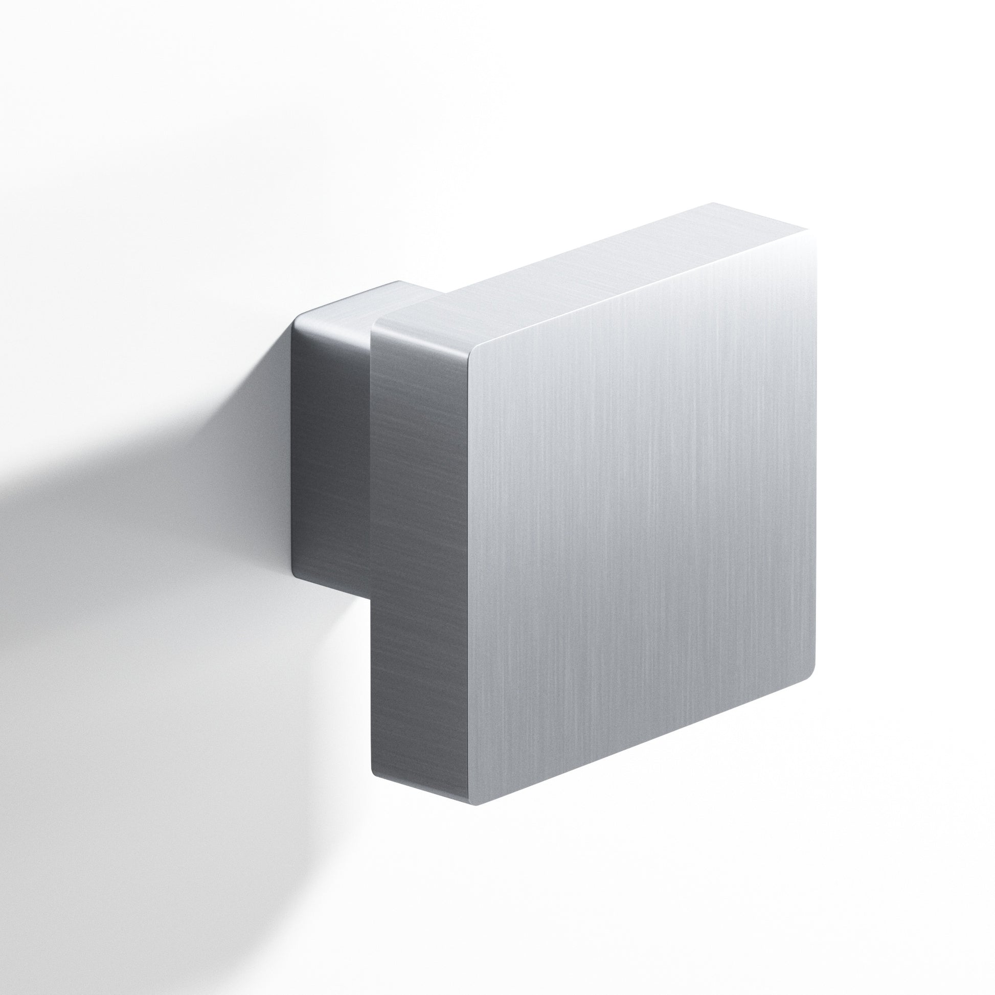 Colonial Bronze Series 749 1.5" Square Cabinet Knob With Rectangular Post Satin Chrome / 1.5"