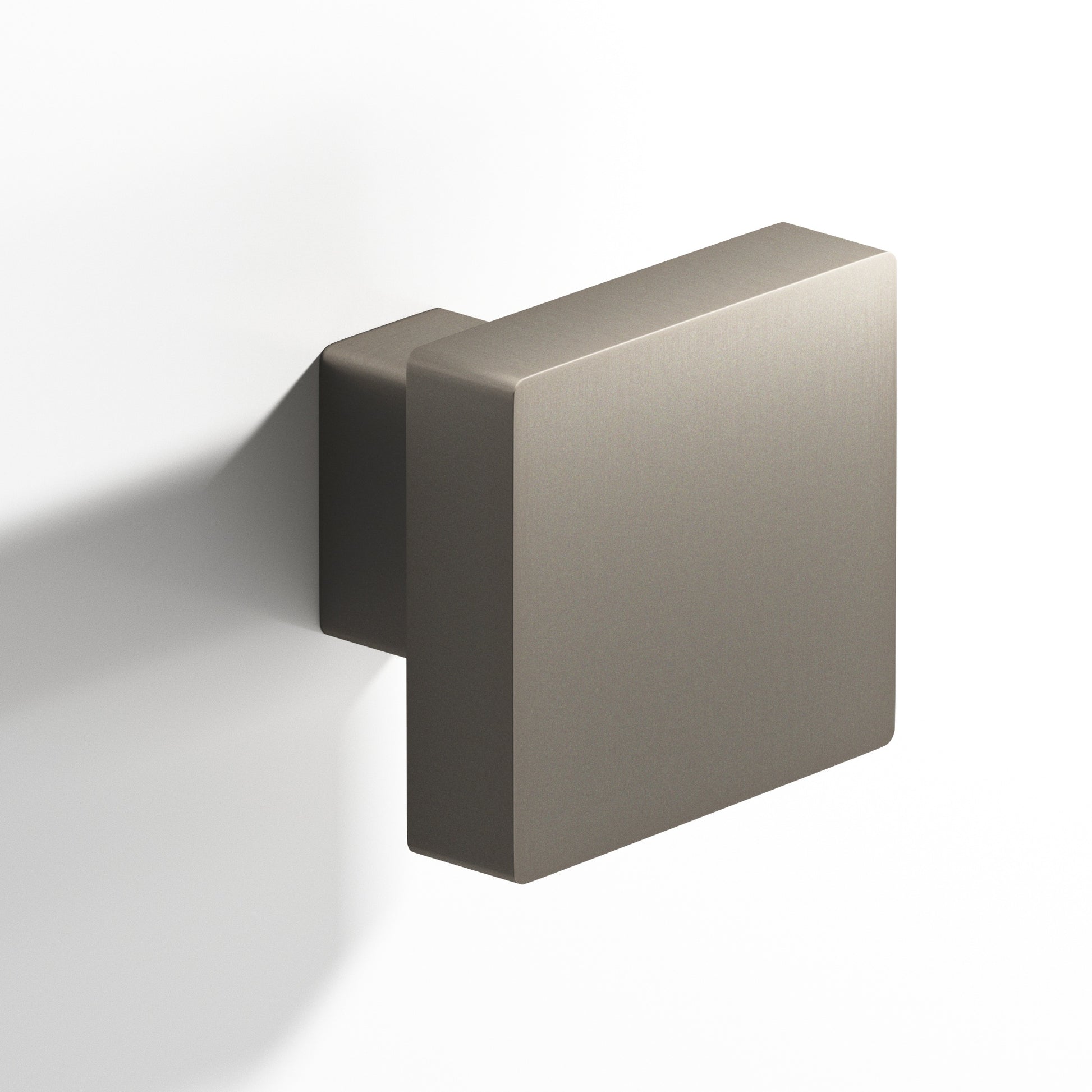 Colonial Bronze Series 749 1.5" Square Cabinet Knob With Rectangular Post Matte Pewter / 1.5"